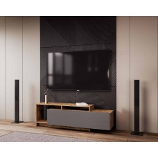 Стенка в гостинную Doros U2 160х38х48 см Дуб тахо/Графит (DRS-011414)