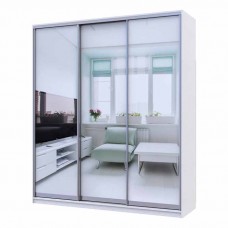 Шкаф-купе трехдверный Doros Сити 24 208х60х240 см Белый/3 Зеркала (DRS-011047)