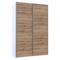 Шафа-купе двохдверна Doros G-Caiser 160х60х240 см Білий/Дуб евок (DRS-011022)