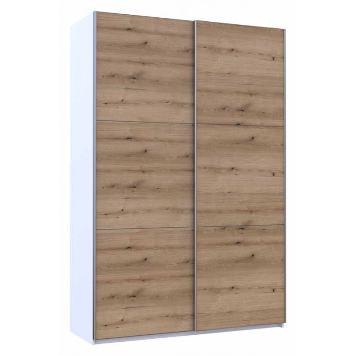 Шафа-купе двохдверна Doros G-Caiser 160х60х240 см Білий/Дуб евок (DRS-011022)