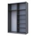 Шафа-купе двохдверна Doros G-Caiser 160х60х240 см Графіт/Дуб крафт сірий (DRS-011027)