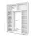 Шкаф-купе двухдверный Doros G-Caiser 180х60х240 см Белый/Дуб евок (DRS-011007)