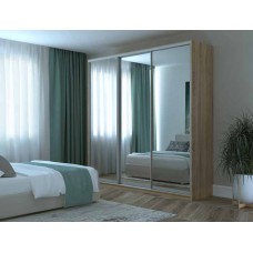 Шкаф-купе трехдверный Doros Сити 24 238х60х240 см Дуб сонома/3 Зеркала (DRS-011057)