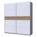 Шафа-купе двохдверна Doros G-Caiser 220х60х240 см Графіт/Білий/Дуб евок (DRS-011230)