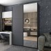 Шафа-купе двохдверна Doros G-Caiser 160х60х240 см Графіт/1 Дзеркало (DRS-011032)