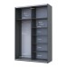 Шафа-купе двохдверна Doros G-Caiser 160х60х240 см Графіт/Дуб крафт сірий (DRS-011027)