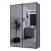 Шафа-купе двохдверна Doros G-Caiser 160х60х240 см Графіт/2 Дзеркала (DRS-011028)
