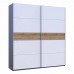 Шафа-купе двохдверна Doros G-Caiser 220х60х240 см Графіт/Білий/Дуб евок (DRS-011230)