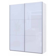 Шафа-купе двохдверна Doros G-Caiser 180х60х240 см Білий/2 Білих скла (DRS-011014)