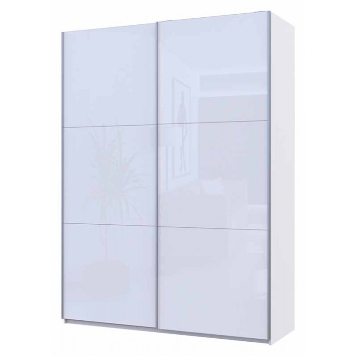 Шафа-купе двохдверна Doros G-Caiser 180х60х240 см Білий/2 Білих скла (DRS-011014)