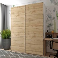 Шафа-купе двохдверна Doros G-Caiser 180х60х240 см Білий/Дуб евок (DRS-011007)
