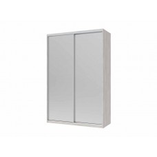 Шкаф-купе двухдверный Doros Сити Лайт 150х60х225 см Белое дерево/2 Зеркала (DRS-011069)