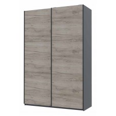 Шафа-купе двохдверна Doros G-Caiser 160х60х240 см Графіт/Дуб крафт сірий (DRS-011027)