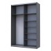 Шафа-купе двохдверна Doros G-Caiser 160х60х240 см Графіт/2 Дзеркала (DRS-011028)