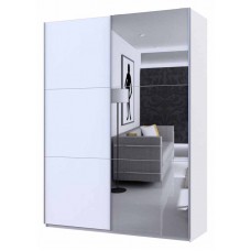 Шафа-купе двохдверна Doros G-Caiser 180х60х240 см Білий/1 Дзеркало (DRS-011236)