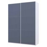 Шафа-купе двохдверна Doros G-Caiser 180х60х240 см Білий/Графіт (DRS-011018)