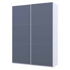 Шафа-купе двохдверна Doros G-Caiser 180х60х240 см Білий/Графіт (DRS-011018)