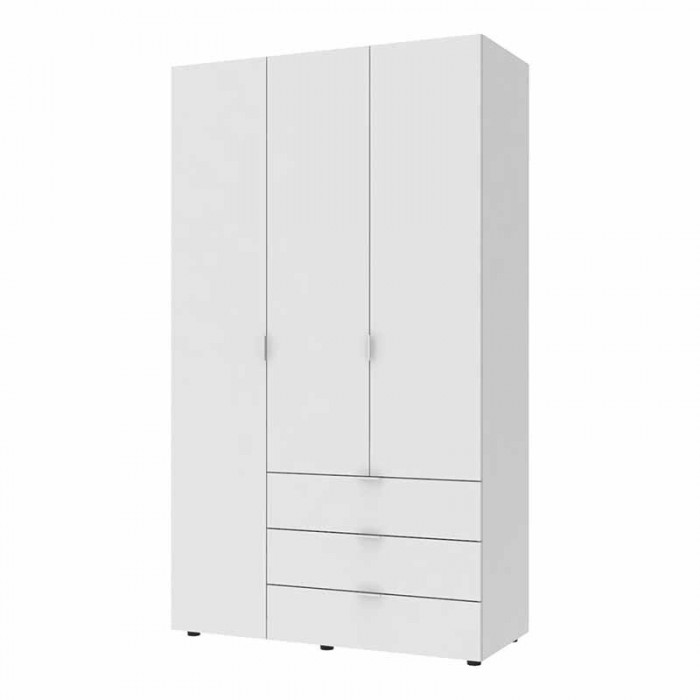 Шафа розпашна для одягу Doros Гелар 116,2х49,5х203,4 см Білий (DRS-011169)