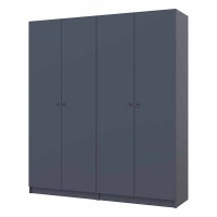 Комплект шаф для одягу з полицями Doros Промо (2 шт.) 180х48х204 см Графіт (DRS-011463)