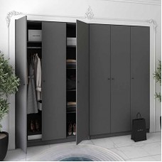 Комплект шкафов для одежды Doros Промо (2 шт.) 270х48х204 см Графит (DRS-011217)
