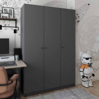Шафа розпашна для одягу Doros Промо 135х48х204 см Графіт (DRS-011206)