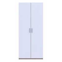 Шафа розпашна для одягу Doros Кен 90х52х210 см Білий/Дуб родос (DRS-011189)