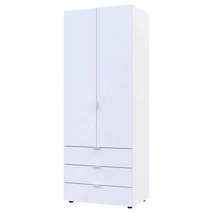 Шафа розпашна для одягу Doros Гелар 77,5х49,5х203,4 см Білий (DRS-011103)