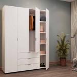 Шафа розпашна для одягу Doros Гелар 155х49,5х203,4 см Білий (DRS-011100)