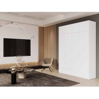 Шафа розпашна с антресолью Doros Лукас 180х50х240 см Білий (DRS-011191)