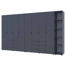 Комплект шкафов для одежды Doros Гелар (3 шт.) 348,2х49,5х203,4 см Графит (DRS-011165)