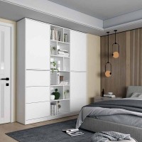 Шафа для одягу з висувними ящиками Doros Морган 180х38,5х210 см Білий (DRS-011220)