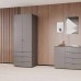 Шафа розпашна для одягу Doros Гелар 77,5х49,5х203,4 см Графіт (DRS-011107)