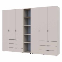 Комплект шаф для одягу Doros Гелар (3 шт.) 270,6х49,5х203,4 см Кашемір (DRS-011252)