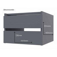 Ящик (блок ящиків) для шафи-купе Doros G-Caiser Графіт 44,8х42х33,6 см (DRS-011273)