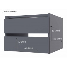 Ящик (блок ящиків) для шафи-купе Doros G-Caiser Графіт 44,8х42х33,6 см (DRS-011273)