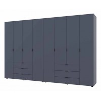 Комплект шаф для одягу Doros Гелар (2 шт.) 310х49,5х203,4 см Графіт (DRS-011122)