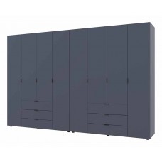Комплект шаф для одягу Doros Гелар (2 шт.) 310х49,5х203,4 см Графіт (DRS-011122)