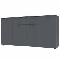 Комод у вітальню Doros Рон 7 160х38х81 см Графіт (DRS-011305)