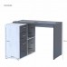 Офісний стіл Doros T8 100х83х75 см Біле дерево/Графіт (DRS-011358)