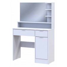 Туалетний столик з дзеркалом Doros Естель 90х38х135 см Білий (DRS-011472)