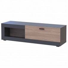 Тумба під телевізор Doros Дана 140х41,6х40 см Графіт/Дуб сонома (DRS-011346)