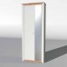 Шкаф-пенал с зеркалом Эверест Нордик-800 Белый + Дуб крафт золотой (DTM-5539)