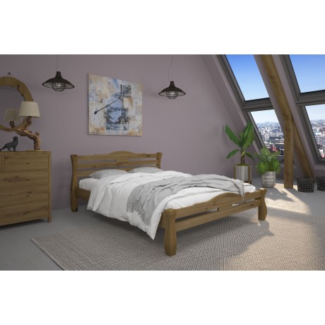 Двоспальне ліжко iSmart Монако Горіх світлий 180х190 см (DMBG-1812)