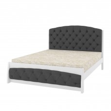 Двуспальная кровать iSmart Мехико Белый + Аляска 97 180х190 см (DMBG-1346)