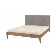 Двоспальне ліжко iSmart Нью-Йорк ДК Горіх світлий + Аляска 04 140х190 см (DMBG-1523)