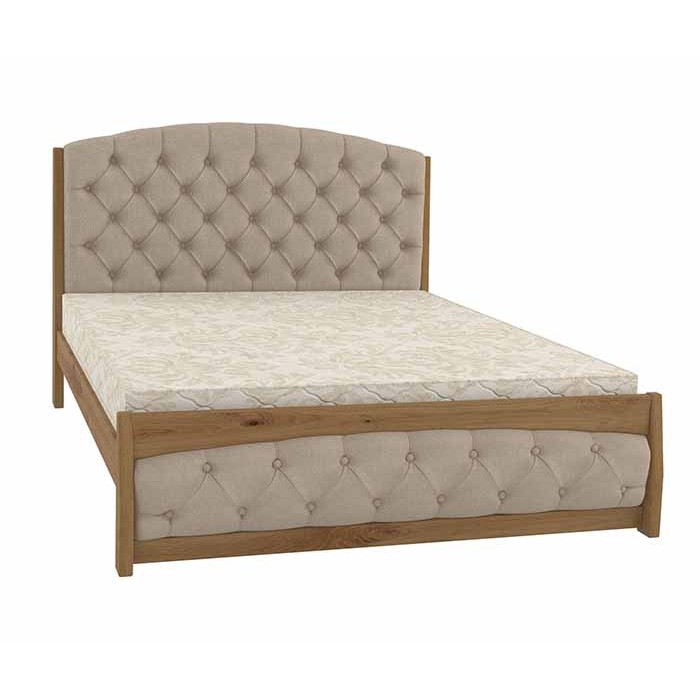 Двуспальная кровать iSmart Мехико Орех светлый + Аляска 23 140х200 см (DMBG-1339)