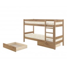 Двоярусне дитяче ліжко iSmart Атланта Міні Горіх світлий 80х190 см з ящиками (DMBG-2448)