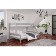 Двоярусне дитяче ліжко iSmart Атланта Світло-сірий (RAL 7040) 140-90х190 см (DMBG-2275)