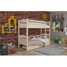 Двоярусне дитяче ліжко iSmart Бай-Бай Айворі 70х190 см з ящиками (DMBG-2381)