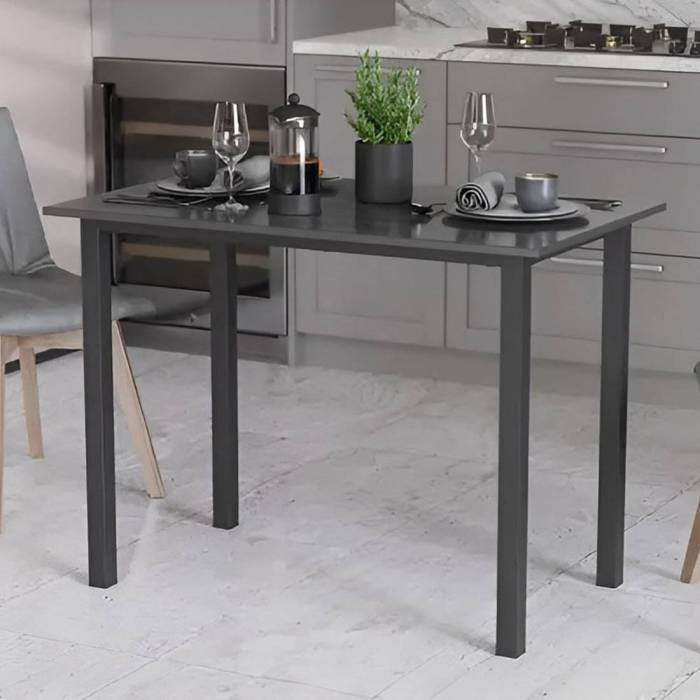Стол универсальный Knap Ferrum-decor 750x1200x700 Черный металл ДСП Сосна Кембра 16 мм (FRD-106377)